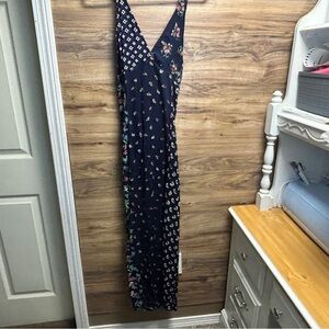 Floral Navy Maxi Dress